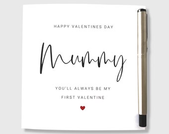 1st Valentine's Day Card as Mummy