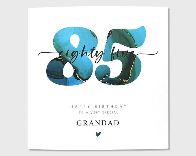 85th Birthday Card Grandad Dad Uncle Friend Godfather Him