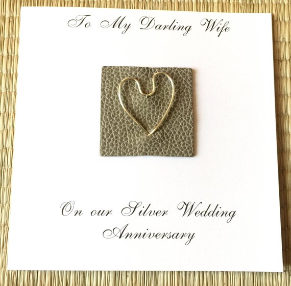 silver wedding anniversary cards for husband