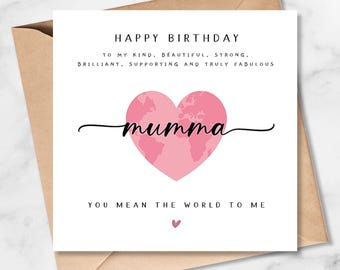 Mumma Birthday Card, Truly Fabulous