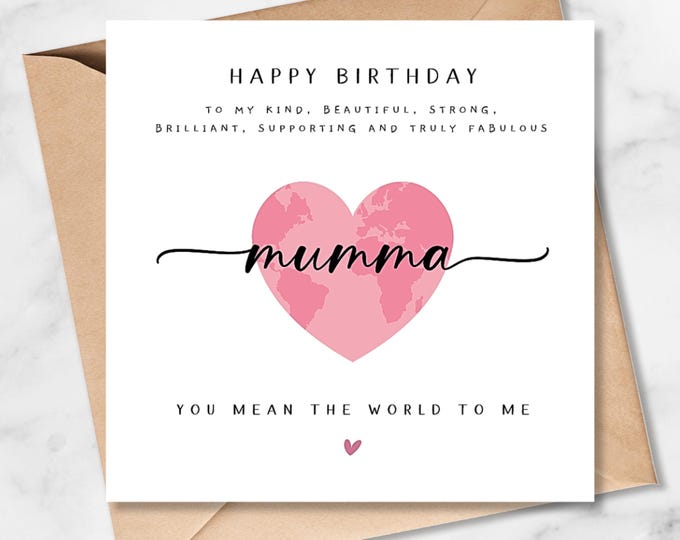 Mumma Birthday Card, Truly Fabulous