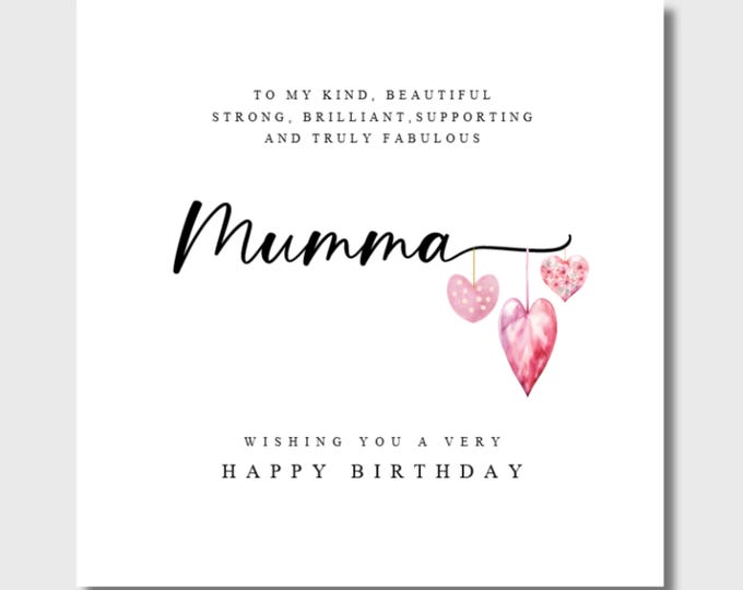 Mumma Birthday Card