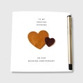 3rd Wedding Anniversary Card, Leather Anniversary Husband Wife Him Her