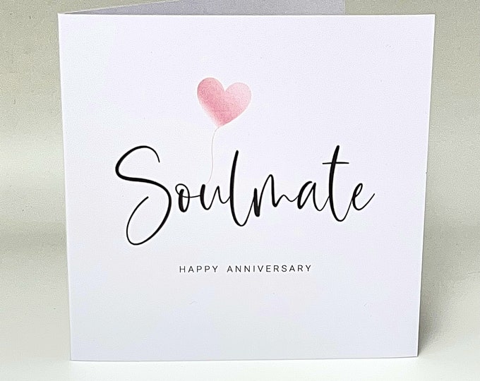 Anniversary Card Soulmate Wedding Anniversary Card