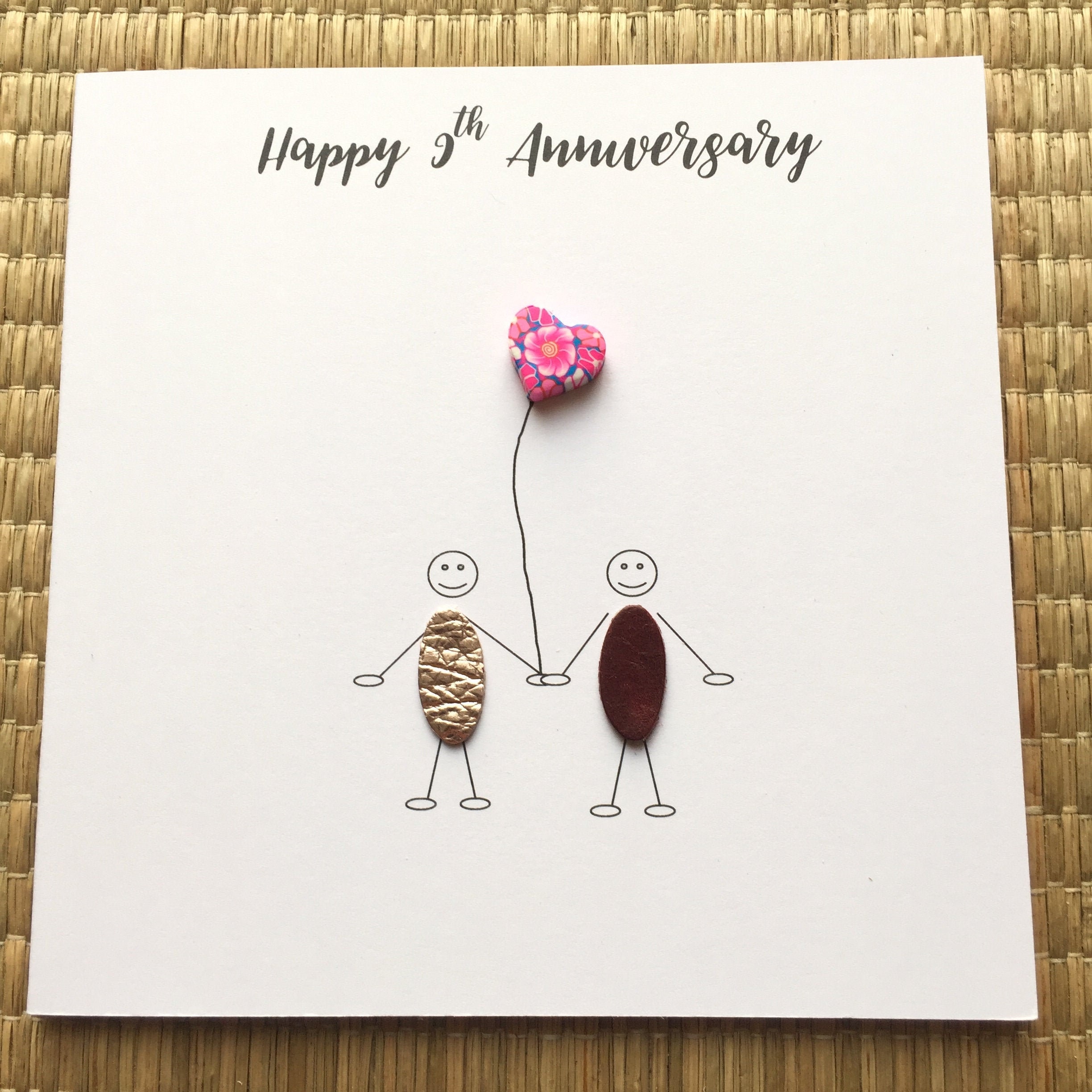 Happy Anniversary Card / Stick People Anniversary Greeting Card