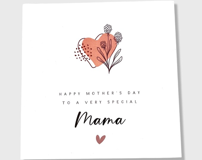 Mother's Day Card Step Mama Mum Mumma Mum Mummy Mom Nana Granny