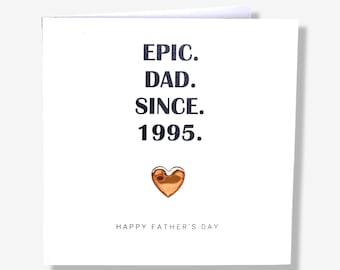 Father's Day Card Epic Dad Personalised Happy Father's Day