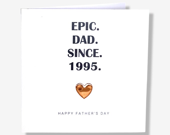 Father's Day Card Epic Dad Personalised Happy Father's Day