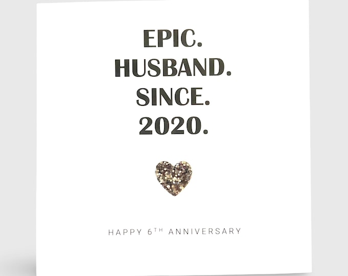 6th Wedding Anniversary Card, Iron Anniversary Epic