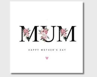 Mother's Day Card Mum