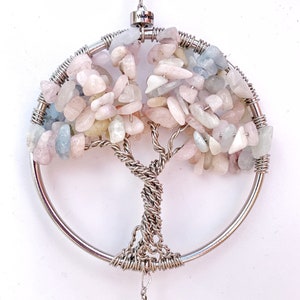 tree of life suncatcher | tree of life | suncatcher | Morganite | as above so below | free shipping
