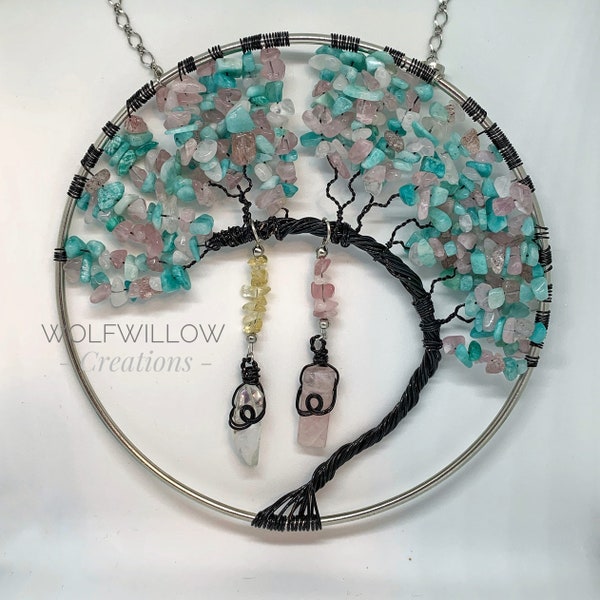 Traditional Whimsical Family Tree of life suncatcher | tree of life | suncatcher | personalized | birthstones | customized | free shipping