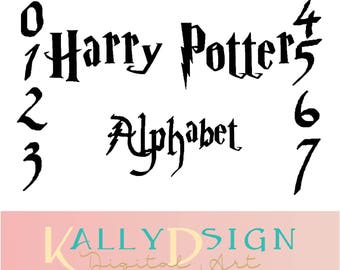 Download Harry potter font svg | Etsy