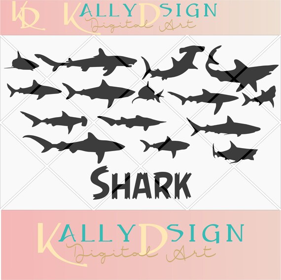 Download shark svg files for cricut | Etsy