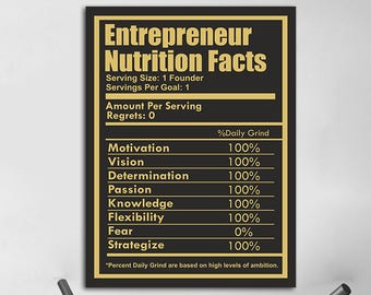 Entrepreneur Poster Etsy