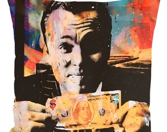 Wolf Of Wall Street Etsy - wolf of wall street throw pillow money talks mo!   dern pop art abstract decor invincible