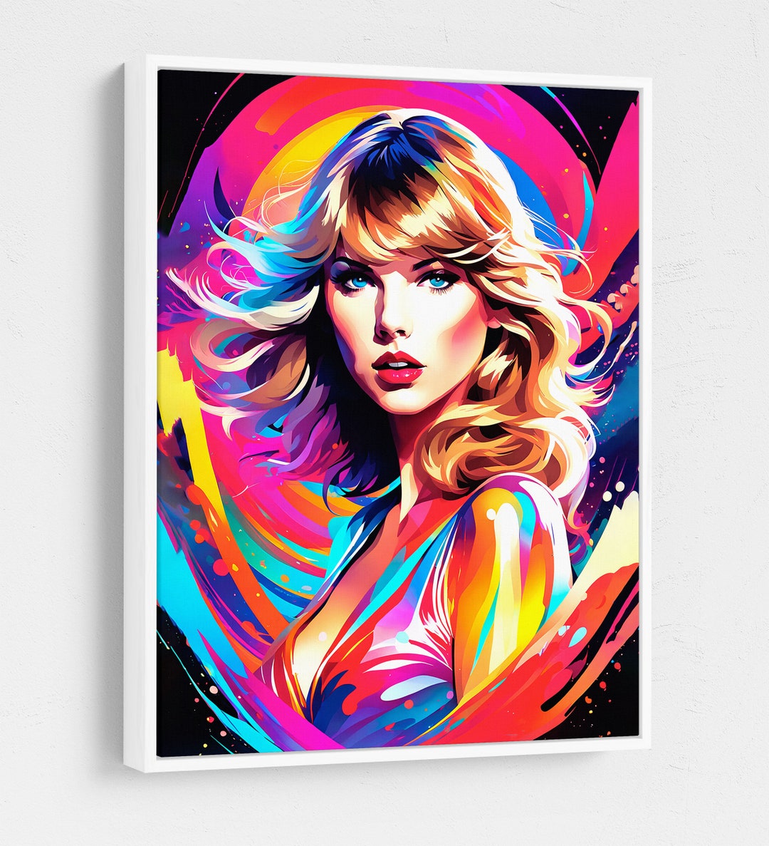 Taylor Swift Canvas Wall Art, Abstract Taylor Swift, Music Decor