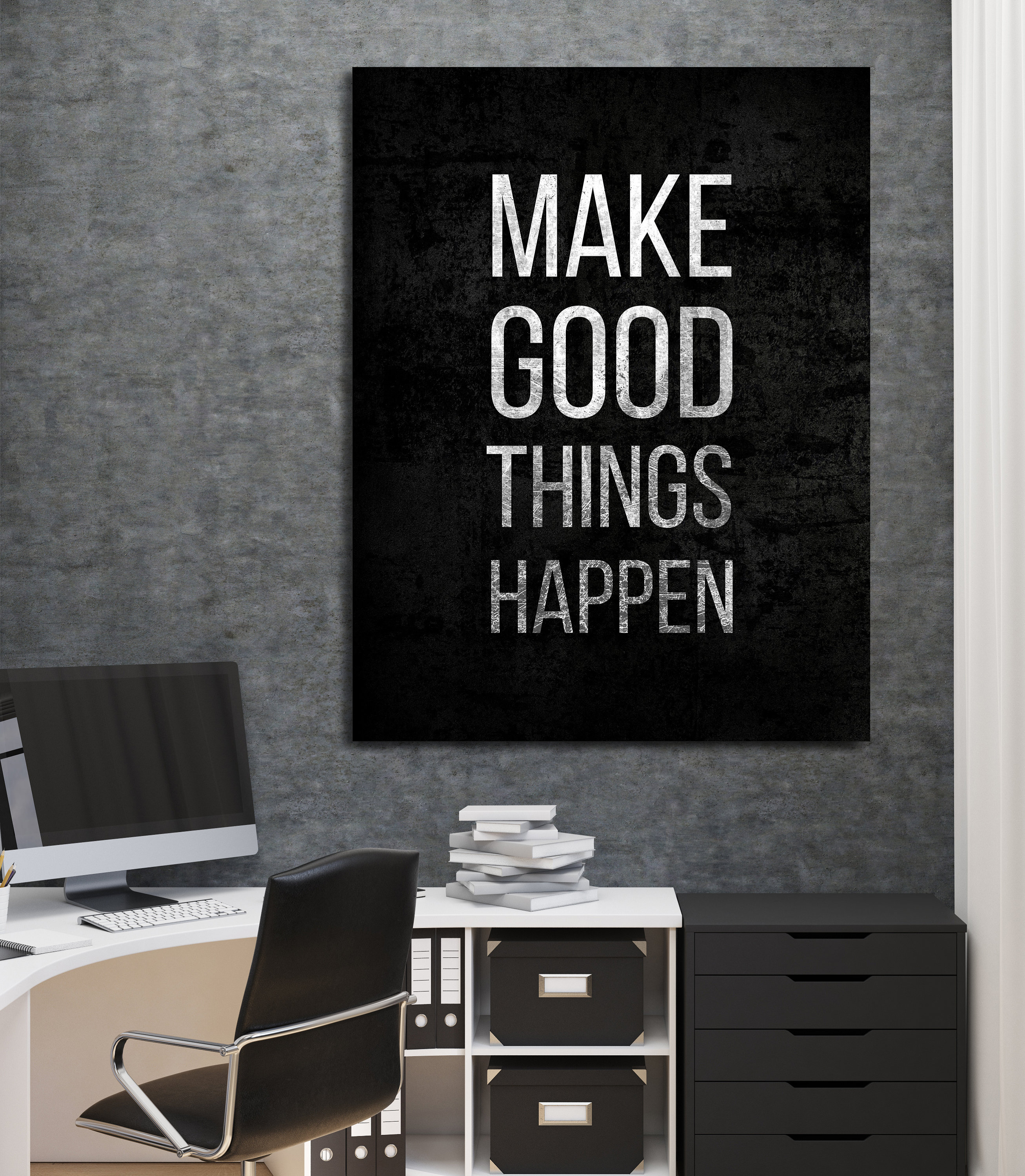 Make Good Things Happen Canvas Wall Art Motivational Decor Etsy