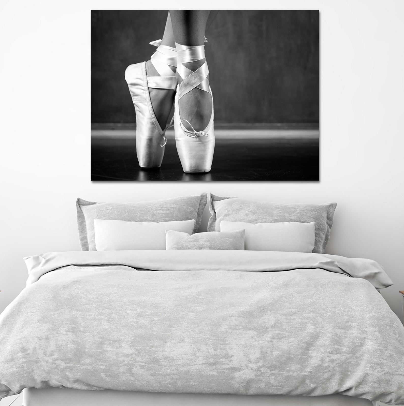 ballerina canvas wall art, ballet art, ballerina wall art, young dancing ballerina