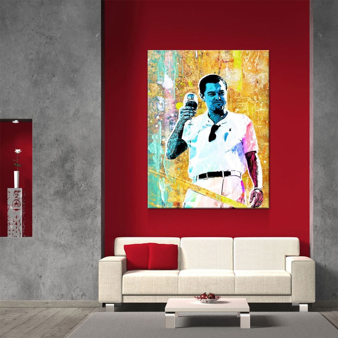 Cheers the Wolf of Wall Street Canvas Wall Art Modern Pop Etsy UK