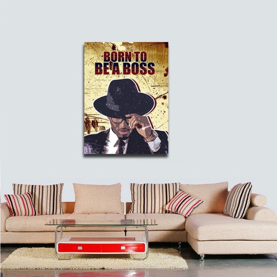 Born To Be A Boss Canvas Wall Art Office Decor Inspiration - Inspirational Framed Canvas Wall Art Born To Be A Boss Canvas Wall Art Office Decor Inspiration - Inspirational Framed Canvas Wall Art