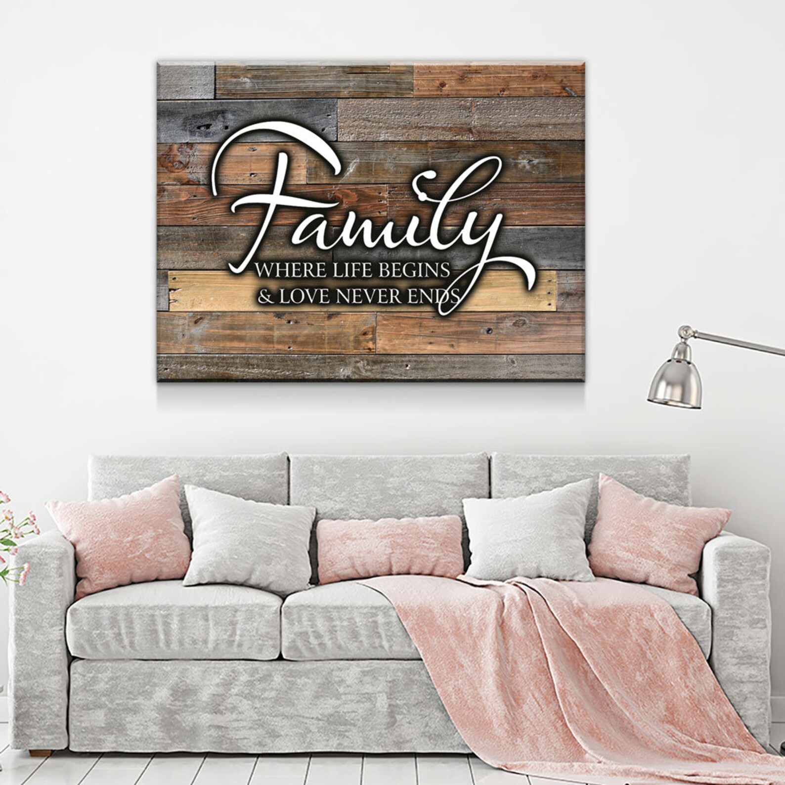Family Canvas Wall Art Family Sign Family Wall Decor Family Etsy