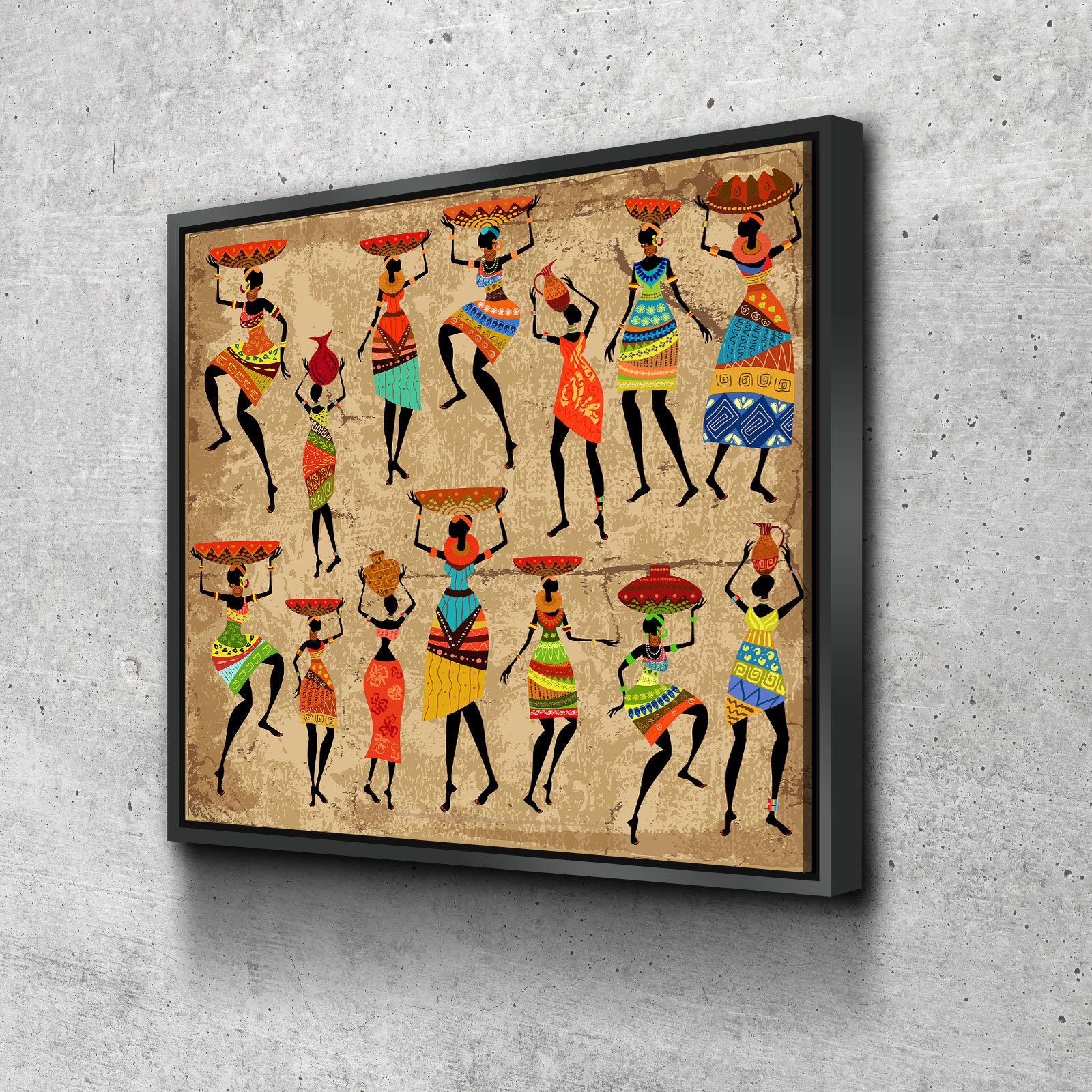 african tribal art, afrocentric art, african man art, dancing wall art ...