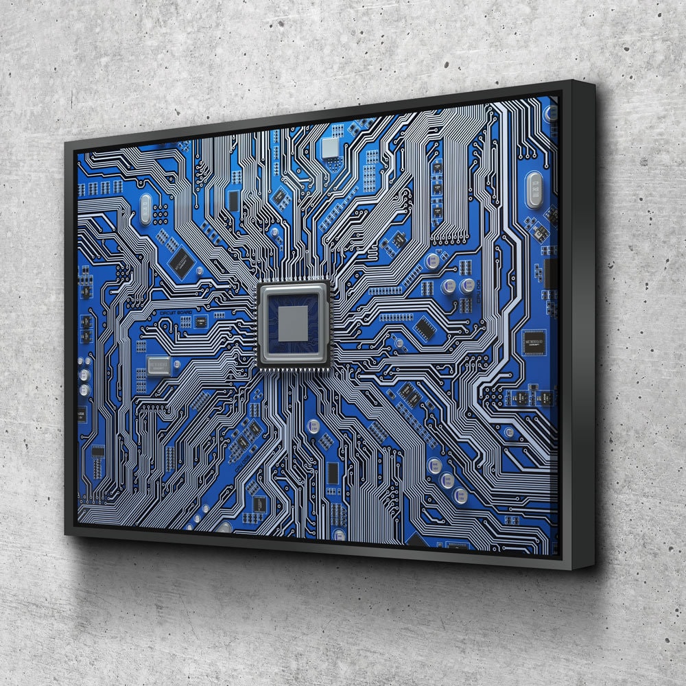 CPU Wall Art, Computer Motherboard CPU, Circuit Board System Chip With Core  Processor, Computer Techn Decor, Office Decor, Nerd Decor - Etsy