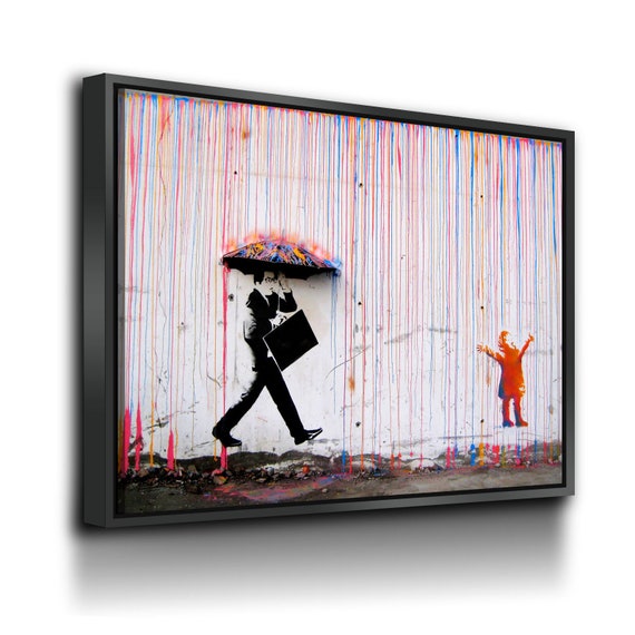 Framed on sale banksy prints