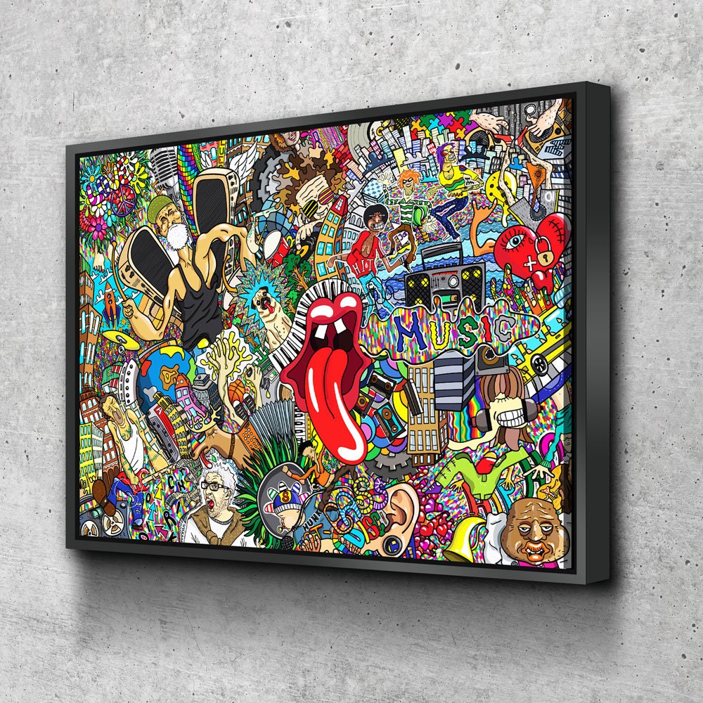 Graffiti Music Drawing