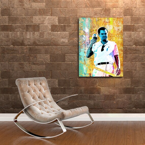 Salud Al Lobo De Wall Street Arte De Pared De Lona Arte Pop Etsy