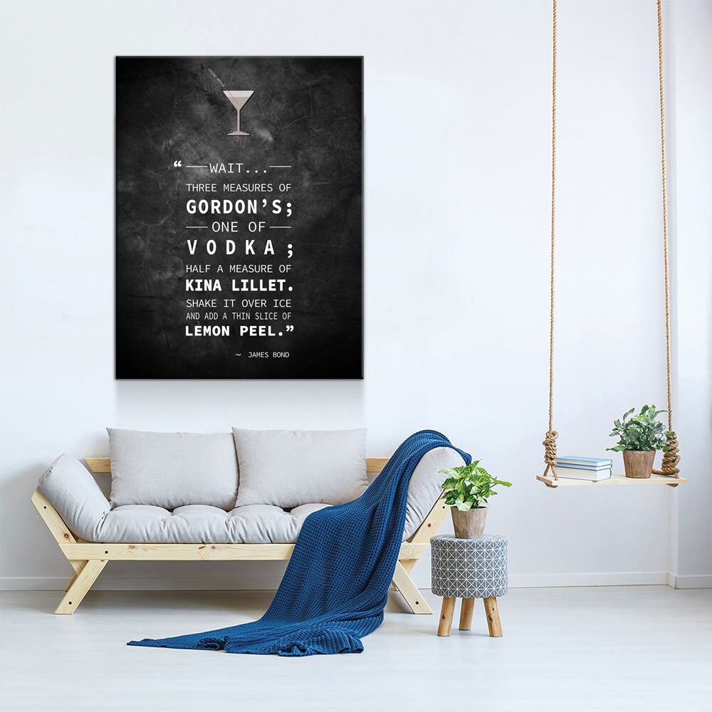 Casino Royale James Bond Vesper Martini Quote Wall Art Etsy UK