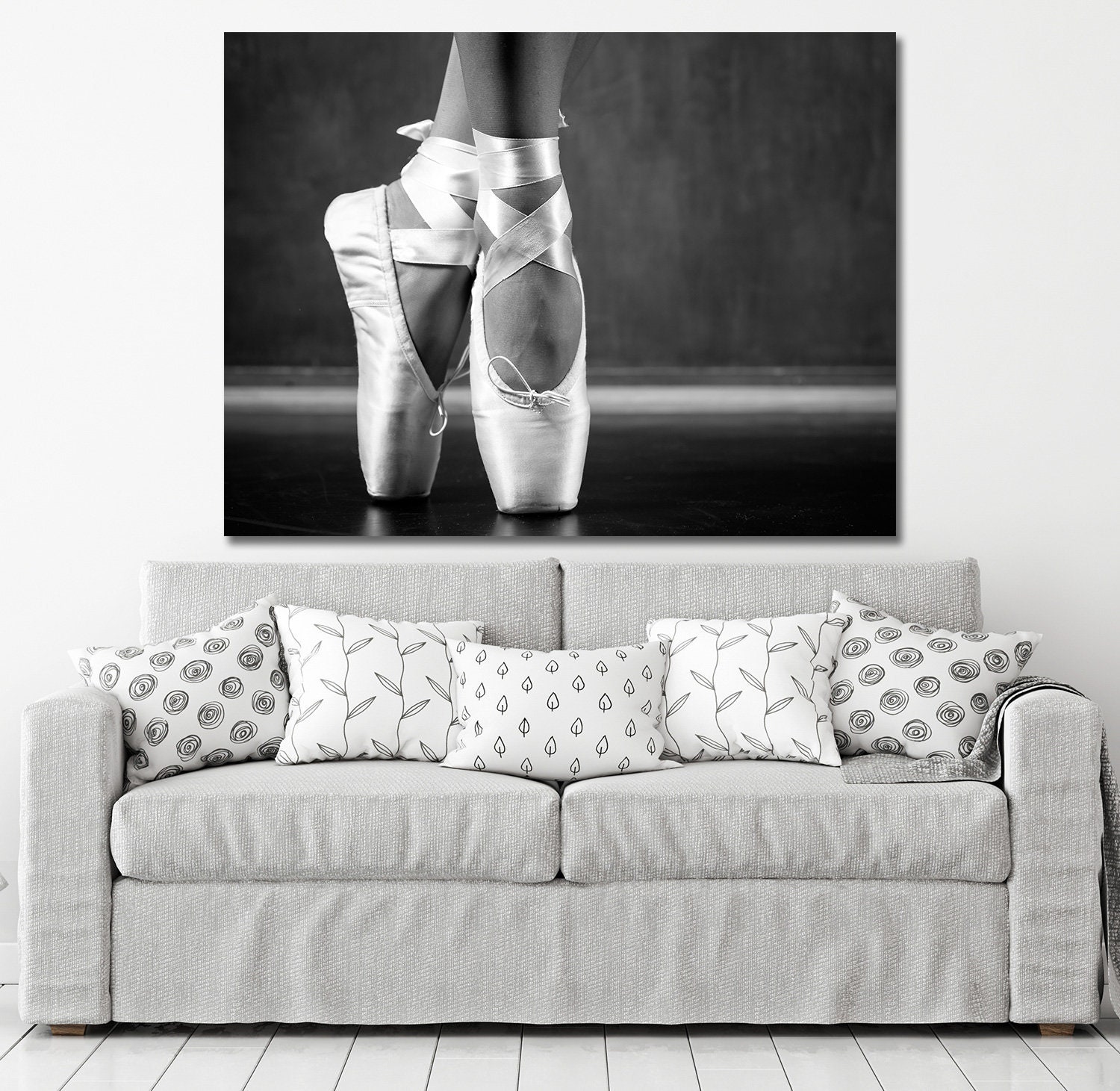 Ballerina Canvas Wall Art Ballet Art Ballerina Wall Art Etsy