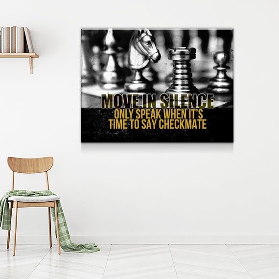 Chess Pieces, Making Money is a Game, Motivational Quote Art Board Print  for Sale by Quotes And More