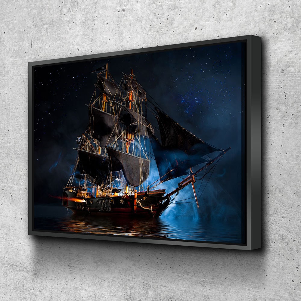 Sailing Ship Print On Canvas, Modern Wall Art, Canvas Wall Set, Large Wall  Art,Pirate Ship Painting, Large Framed Canvas
