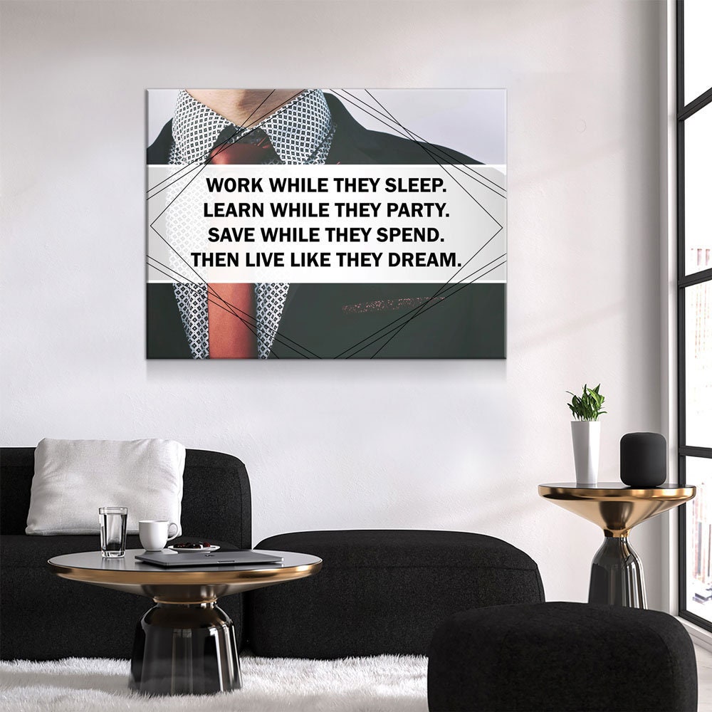 Work While They Sleep Quote Work While They Sleep Learn While They Party Save While They | Etsy India