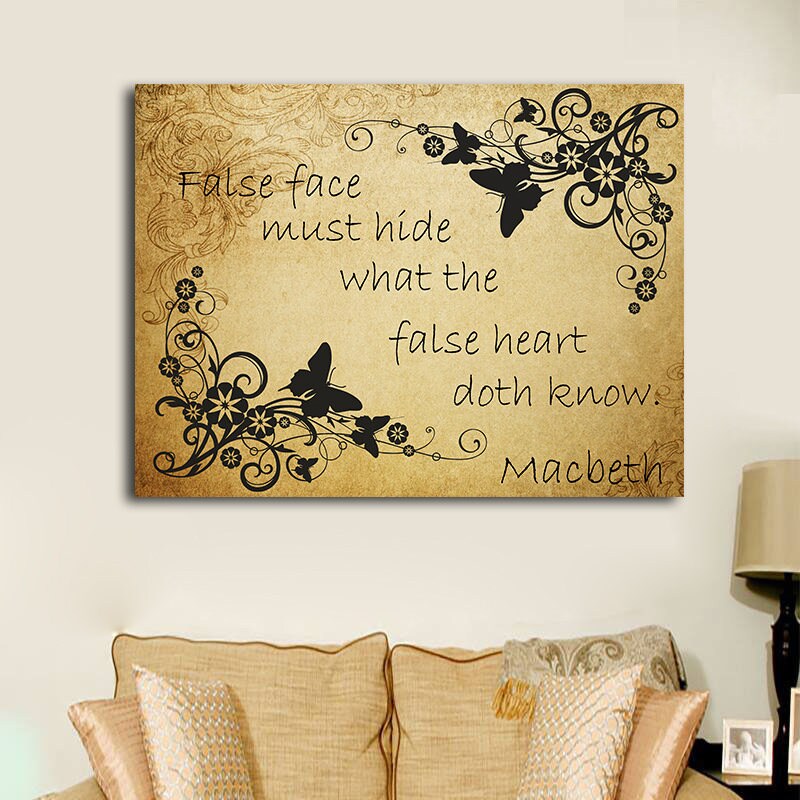 Shakespeare Macbeth False Face Must Hide What The False Heart | Etsy