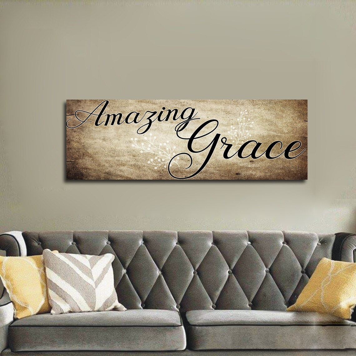 Amazing Grace Canvas Wall ArtAbove The Bed Christian Home Etsy Italia