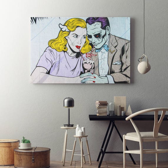 Coney Island Milkshake Pop Art Canvas Wall Art Home Decor Etsy