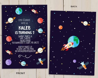 outer space invite etsy