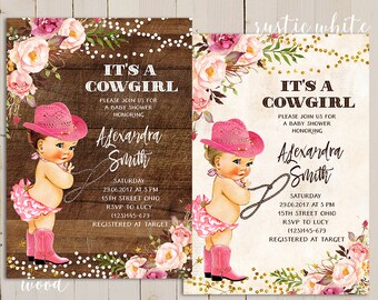cowgirl baby shower