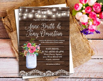 Country Invitation Etsy