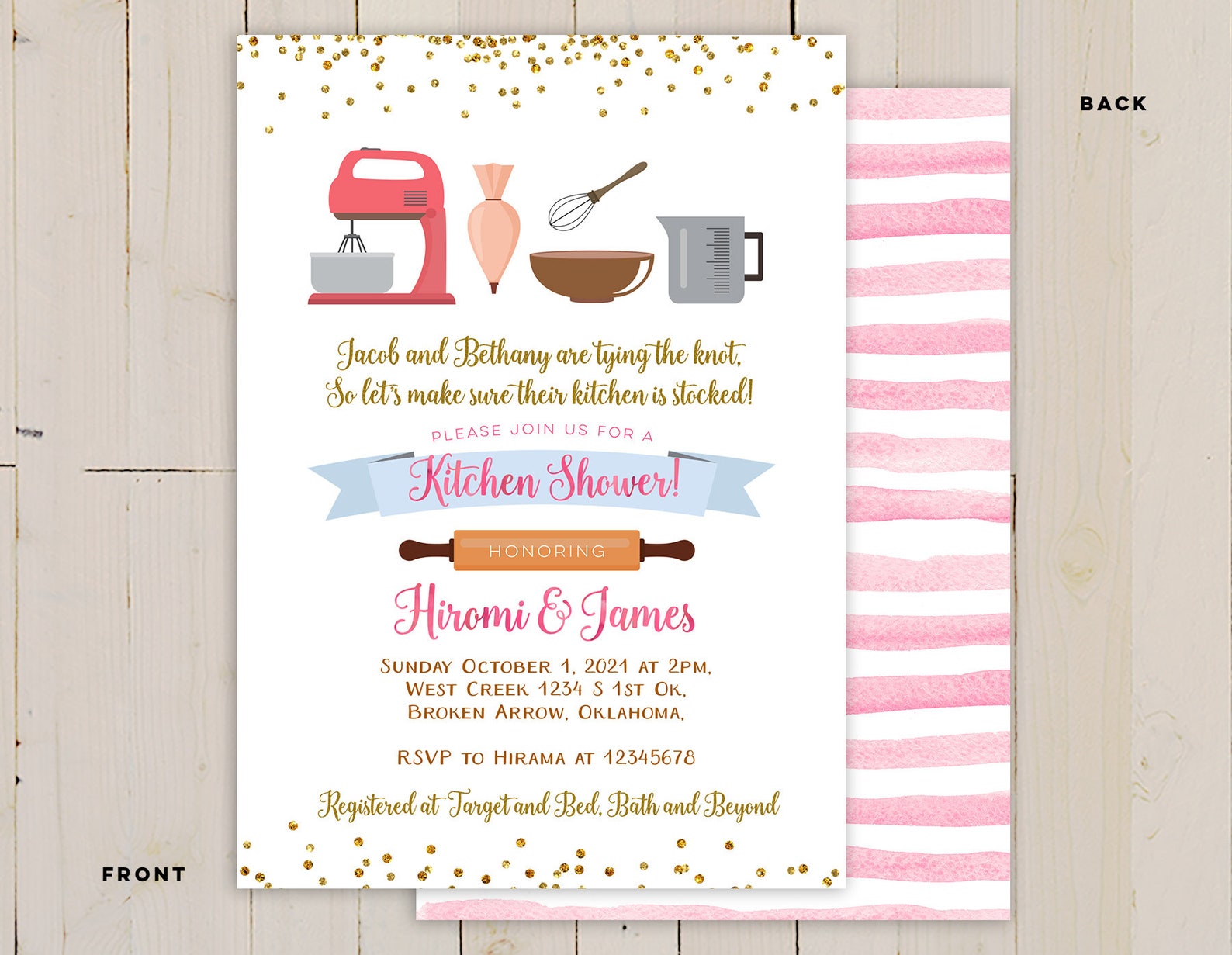 Kitchen Bridal Shower Invitation Stock the pantry bridal Etsy
