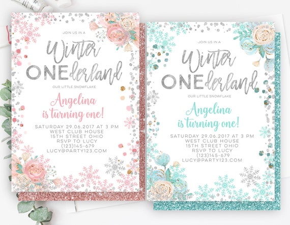 winter onederland invitations winter onederland birthday invitation winter birthday invitation pink and silver winter invitation winter one derland birthday invitations