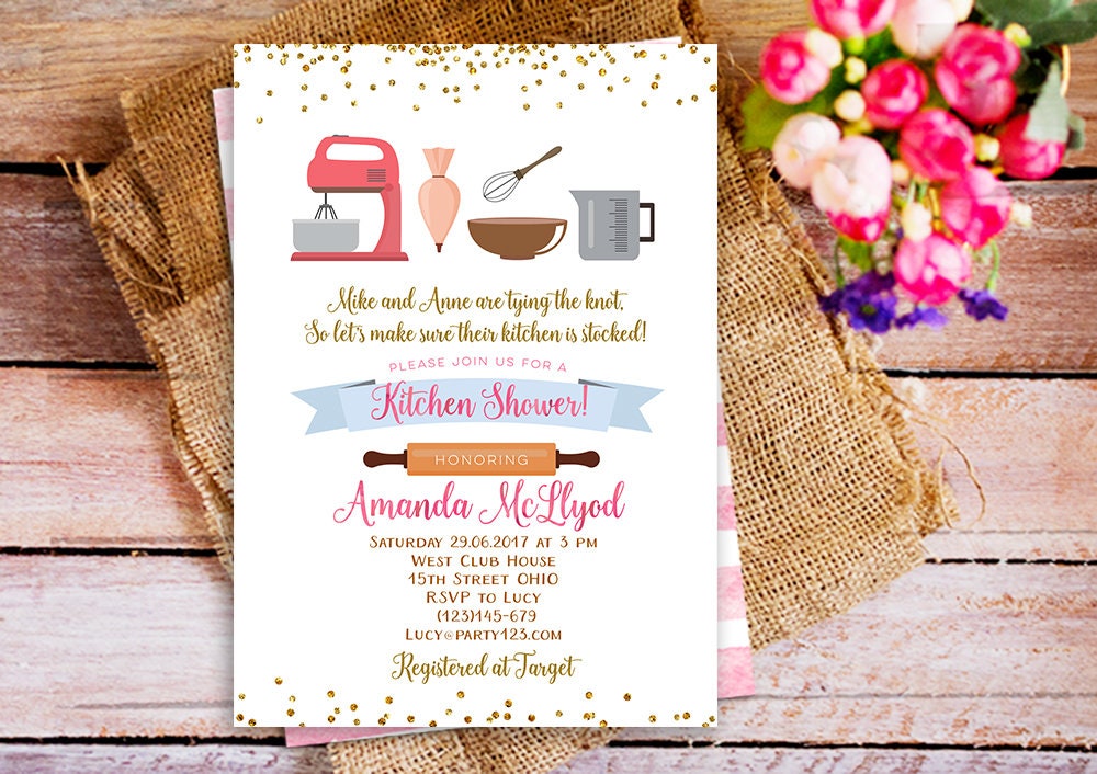 Kitchen Bridal Shower Invitation Stock the pantry bridal Etsy
