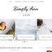 Responsive Blogger Template, Blogger Theme Minimal, Blog Design, Blog Template, Blogspot Theme, Blogspot Template, Blogger Layout Simply Ann