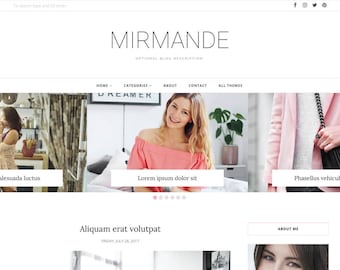 Blogger Template, Blogger Theme, Template Responsive, Minimal, Simple, Grid, Slider, Design, Blogspot - LIVE: www.bit.ly/MirmandeTheme