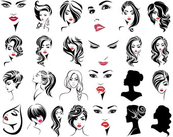 Download Female Face Svg Etsy