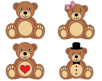 Teddy Bear Svg Etsy
