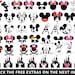 Mickey Mouse SVG, Minnie Mouse SVG, Mickey and Minnie SVG, File For Cricut, For Silhouette, Cut File, Dxf, Png, Svg Files 